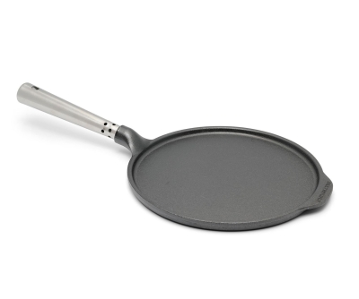 Gusseisen Pfannkuchen-/Crêpes-Pfanne Ø 23 cm mit Edelstahlgriff Skeppshult 0031S