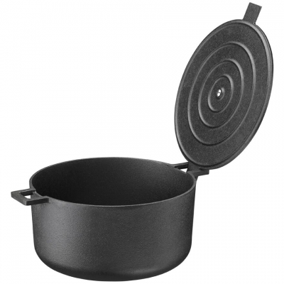 Casseruola 5 litri in ghisa con coperchio in ghisa - "Noir" progettato da Broberg & Ridderstråle / Skeppshult 8350