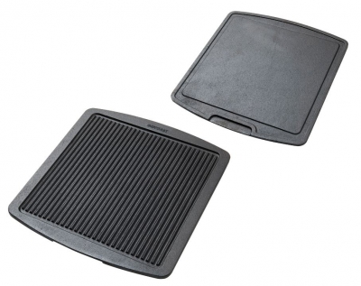 Grillplatte / Bratplatte Gusseisen wendbar 35,5 x 32,5 cm Skeppshult 0381
