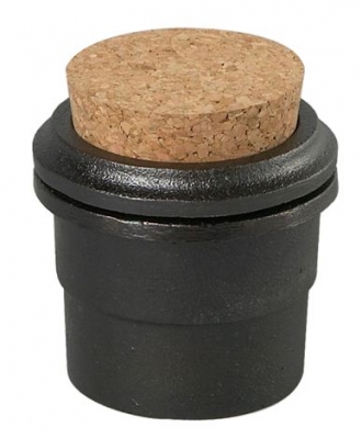 Kräutermühle / Pfeffermühle 8 cm mit flachem Boden aus Gusseisen mit Korkdeckel Skeppshult Gewürzmühle 0063