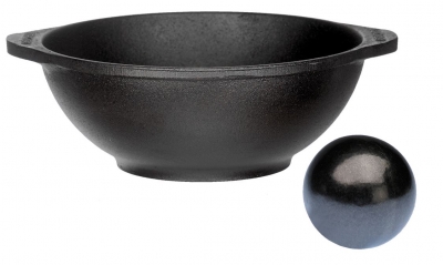 Senfkugel & Gusseisenschale 21 cm Skeppshult 0023