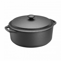 Gusseisen Kasserole / Bräter 5,5 Liter mit Gusseisendeckel Skeppshult Für alle Herdarten, inkl. Induktion, Ofen 0500