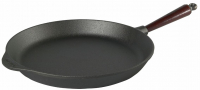 Gusseisen Bratpfanne Ø 36 cm mit Holzgriff Buche Skeppshult 0360T