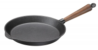 Bratpfanne Ø 26 cm Gusseisen - Walnussgriff & Gegengriff Skeppshult 0260V