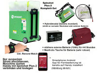 Komplett-Set - Spinshot Plus-2 High Spin (130 km/h) inkl. Batterie (4-6 h Laufzeit) + Ladegerät inkl. Remote Watch
