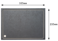 pro planche index Schneidebretter (4er-Set mit Kenzeichnung Fleisch, Fisch, Brot, Gemüse) (335x235 mm) aus Papier / kein Mikroplastik mehr