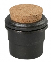 Kräutermühle / Pfeffermühle 8 cm mit flachem Boden aus Gusseisen mit Korkdeckel Skeppshult Gewürzmühle 0063