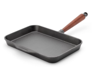 Servierpfanne Tamagoyaki 32cm x 22 cm Ovalboden mit Holzgriff Skeppshult