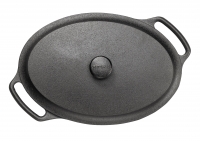 Gusseisen Kasserole / Bräter oval mit Gusseisendeckel 6 L Skeppshult 9000