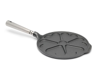 Gusseisen Herzchenpfanne Ø 22 cm mit Edelstahlgriff Skeppshult 0038S