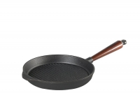 Gusseisen Grillpfanne Ø 22 cm - Holzgriff aus schwedischer Buche & Gegengriff Skeppshult 0014T Gusseisen Grillpfanne Ø 22 cm - Holzgriff aus schwedischer Buche & Gegengriff Skeppshult 0014T